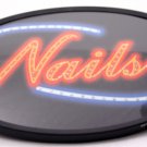 13 x 21 Neon Nails Sign and  Adaptor:Wall