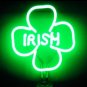 14 x 10 Neon 4 Leaf Clover Shamrock Sign.
