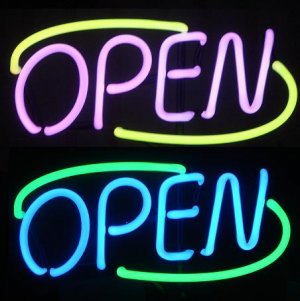 3 in 1 Color Changing OPEN Sign