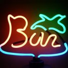 13" x 12" Neon Bar w Palm Tree Sign
