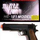 Black HFC HG-121 GAS Airsoft Gun