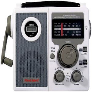 First Alert CR-100 Crank Radio with 3-Way Power