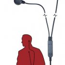 Sentry 2-Wire Surveillance Microphone with Dual PTT button