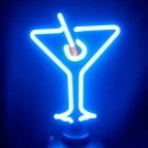 12" x 7" Neon Martini Glass Sign FREE SHIPPING NEW