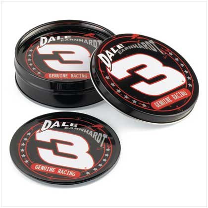 Dale Earnhardt Tin Coaster Set