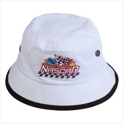 White/Black Nascar Bucket Hat