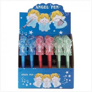ASSTD ANGEL W/WINGS PENS (3 Dozen)