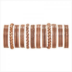 ASSTD. COPPER BRACELETS (1 Dozen)