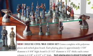 Deluxe Civil War Chess Set