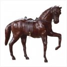 LEATHER HORSE W/SADDLE/HARNESS