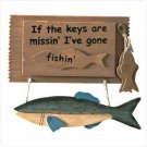 Wood Gone Fishing key box