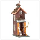 2 STORY FIRE STATION BIRDHOUSE