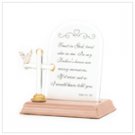 Plate Glass Cross With Prayer
