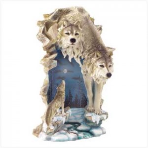 Two Wolves Night Light