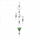 Green Art Glass Balls Candleholder