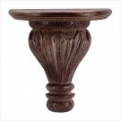 MANGO WOOD CARVED SHELF SCONCE