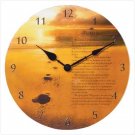 Footprints Patchwork Clock