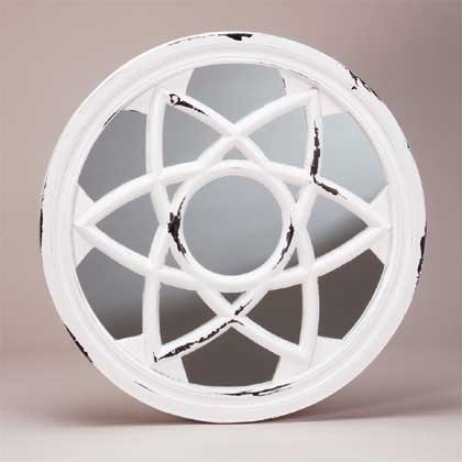 Shabby Elegance Circle Wall Mirror