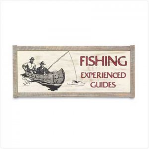 Wooden Fishing Wall Plaque