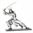 Pewter Color Samurai on Base