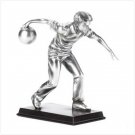 Pewter Color Bowler Figurine