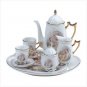 10-PC CER. MARY/JESUS TEA SET