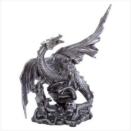 ALAB PEWTER FINISH DRAGON