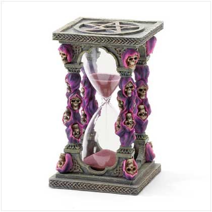 Purple Grim Reaper Hourglass