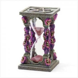 Purple Grim Reaper Hourglass