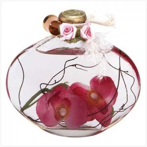 Orchids Oil Lamp Bottle