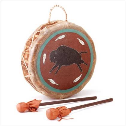 LEATHER NATIVE BUFFALO DRUM