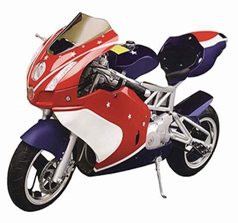 110cc - 4 Stroke - 4 Speed w/CVT Super Bike - Up to 47 MPH