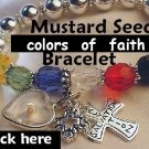 Graduation Faith" Mustard Seed Jewelry Favorite Cross Mustard Seed Bracelet & Gift Box