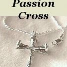 Dad's Cross of Faith" Man, Boys, Christian Jewelry Passion Nail Cross Pendant Necklace