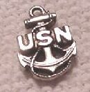 United States Navy Charm Silver
