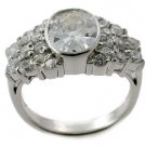 925 Silver With Created Diamond Ring