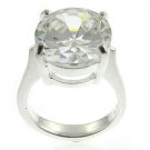 925 Silver With Created Diamond Ring
