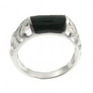 Black Onyx Cultural With 925 Silver Ring