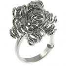 NATURAL DIAMOND WITH SOLID 18K WHITE GOLD RING