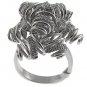 NATURAL DIAMOND WITH SOLID 18K WHITE GOLD RING
