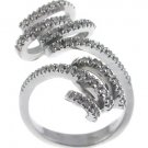 NATURAL DIAMOND WITH SOLID 18K WHITE GOLD RING