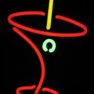 12" x 7" Neon Martini Glass Sign.