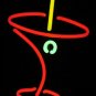 12" x 7" Neon Martini Glass Sign.
