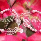 Pink Leaves Bracelet