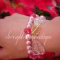 Pink Leaves Bracelet
