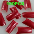 100 Dark Red  Fashion nail tips
