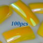 100 Reflect Yellow Fashion nail tips
