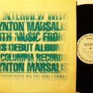 Marsalis, Wynton - Interview - Vinyl LP Record - White Label Promo - Promotional Only - 1981 Jazz