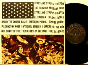 Harmony Military Band - Stars & Stripes Forever - Vinyl LP Record - Mono - Jazz - Patriotic