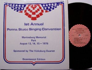 First Annual Pennsylvania State SInging Convention 1976 - Vinyl LP Record - Southern Gospel